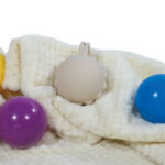 Silcone Pacifier and Dummy holder in beige