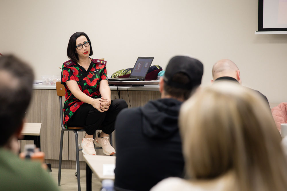 Adele de Beer during Ante-Natal Class