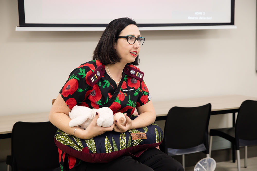 Soli Deo Gloria Bella Ante-Natal Class illustrating breastfeeding
